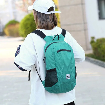 Portable Foldable Backpack,Men Women Ultralight Folding Bag,Outdoor Climbing Cycling Hiking  Knapsack Travel Daypack