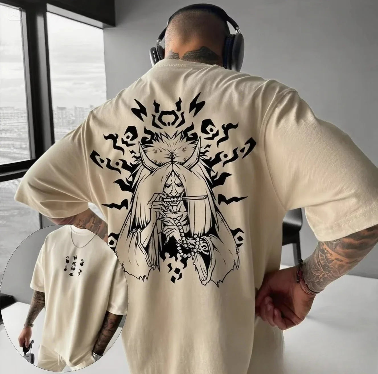 Unisex Oversized Anime Printed Graphic T-Shirt Men's Clothing Summer 2025 Y2k Casual Women's Short Sleeved Tee Streetwear Tops