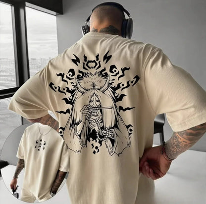 Unisex Oversized Anime Printed Graphic T-Shirt Men's Clothing Summer 2025 Y2k Casual Women's Short Sleeved Tee Streetwear Tops