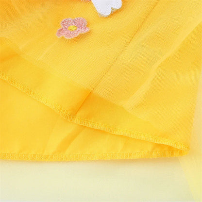 2-7T Summer Princess Girls Dresses Rabbits Kids Vestidos Party Birthday Baby Clothing Embroidery Dress Wedding