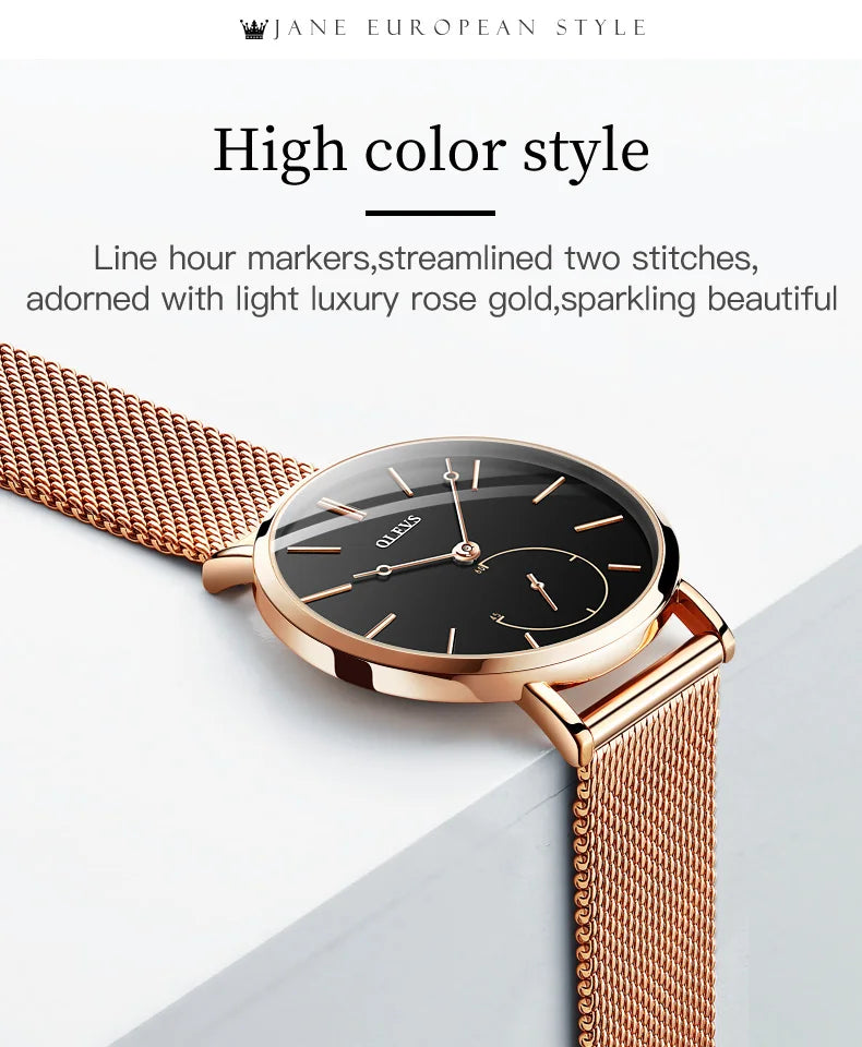 Milanese Steel Band Quartz Women's Watch 5190