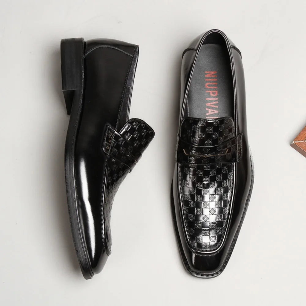 NEW Men's Luxury Loafers Cowhide Wear-resistant and Comfortable Leather Shoes Daily Dress Fashion Office Formal Shoes Leather
