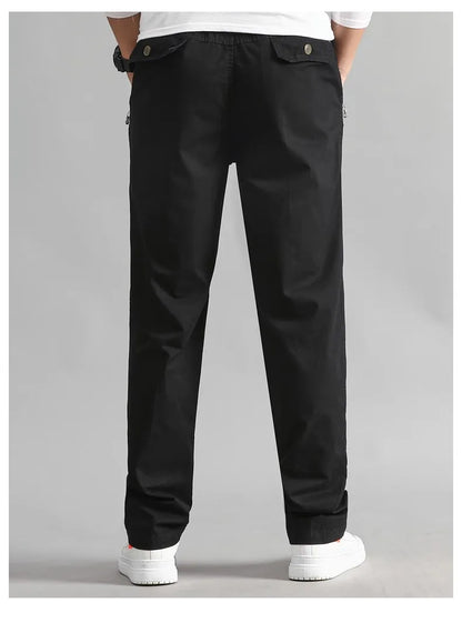 Explosions men's overalls casual pants cotton loose summer thin fashion long pants men's pants.