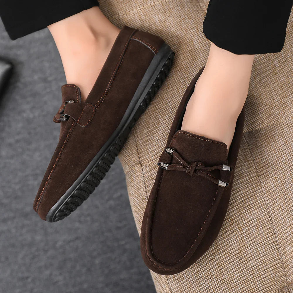 Men Loafers Soft High Quality Spring Autumn Shoes Men Casual Shoes Warm Slip on Flats Driving Shoes
