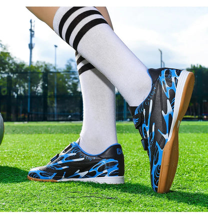 Children Football Shoes Professional Indoor Non Slip TF/FG Fast Grass Boys Match Wear Resistant Training Football Shoes for Kids