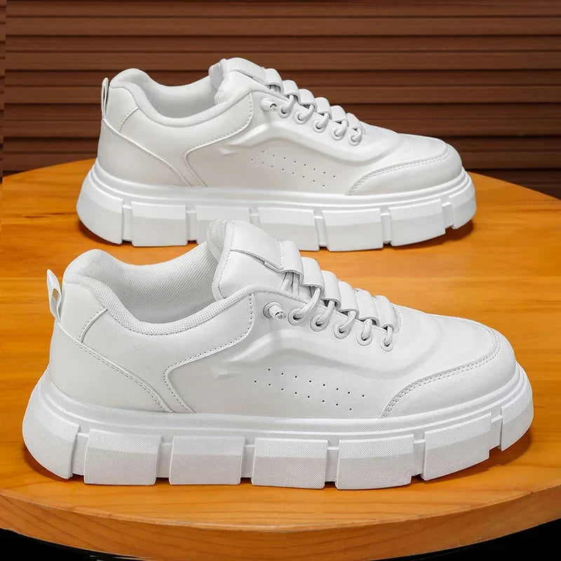 New Casual Shoes for Men 2025 Men's Oxford Shoes Retro Luxury Leather Shoes Fashion Breathable Sneakers Handmade Platform Boot