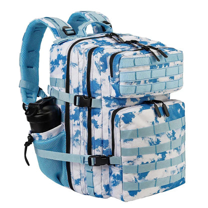 45L/35L/25L Tactical Backpack for Men and Women Waterproof Athlete Gym Outdoor Bag Travel Hiking Rucksack with Bottle Holder