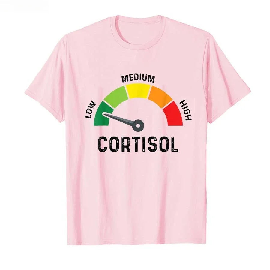 Summer Men's Low Cortisol Letter Printed Round Neck T-shirt 100%Cotton Neutral High Quality Loose Sports Short Sleeve Large Size