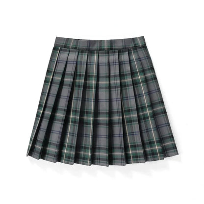 Summer Women High Waist Pleated Plaid Skirts Mini Tennis Skirt Harajuku JK Japanese School Uniform Short A-Line Mini Skirt Girl