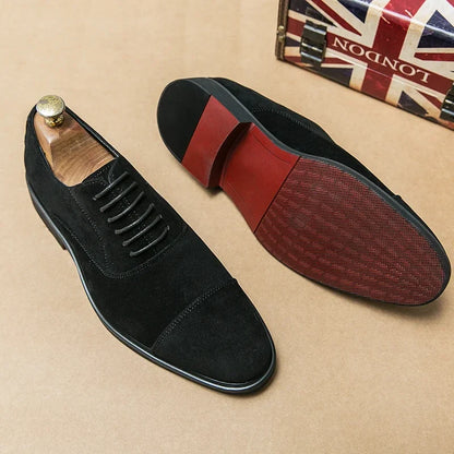 Dress Oxfords Men's Formal Shoes Casual Business Flats Leisure Footwear Party Loafers Retro Men Moccasins Zapatillas Para Hombre
