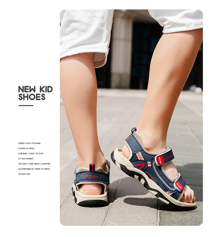 Children Sandals 2026 Summer Children's Sandals Boys Primary School Students Comfortable Soft Bottom Kids Sandals Comfortable