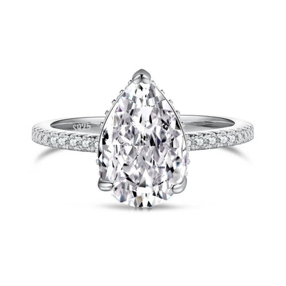 18K Gold Plated 925 Sterling Silver Crushed Ice Cut Lab Sapphire Gemstone Wedding Party Fine Jewelry Rings Wholesale
