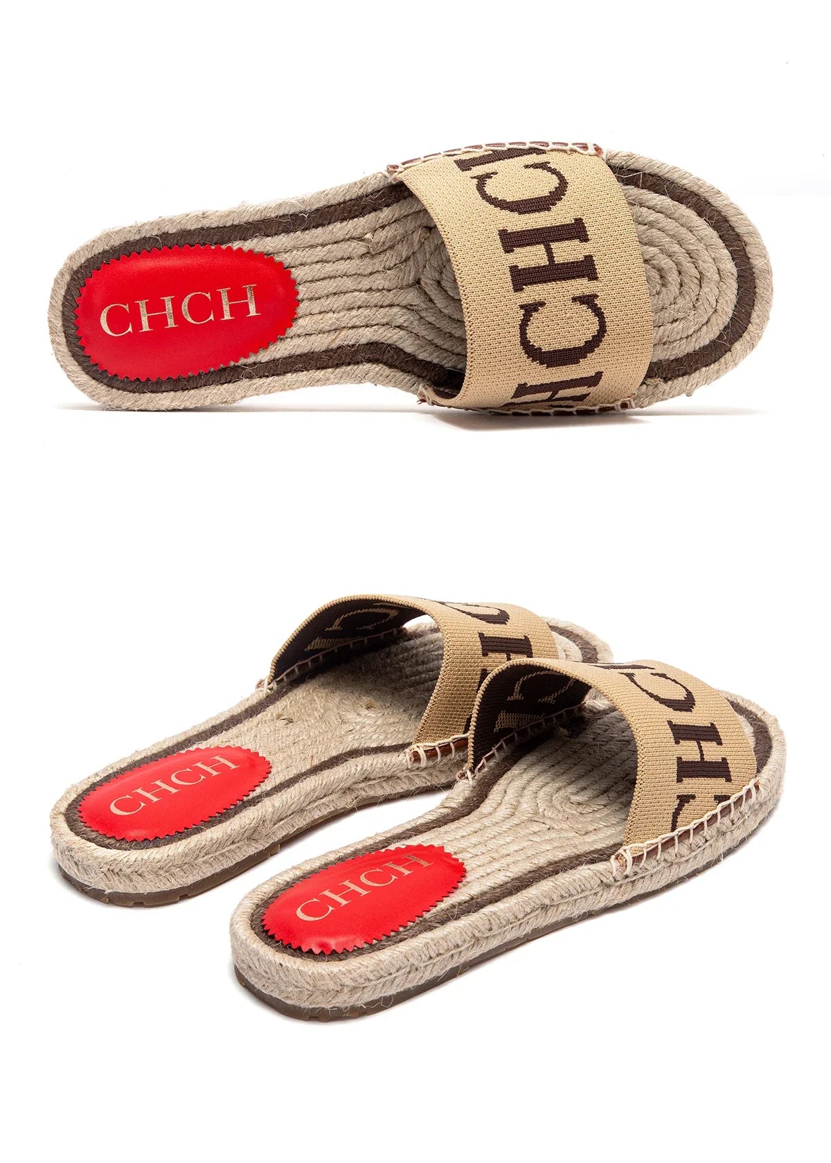 Slippers Women's  Simple and Comfortable Handmade Hemp Bottom Sandals Beach shoes