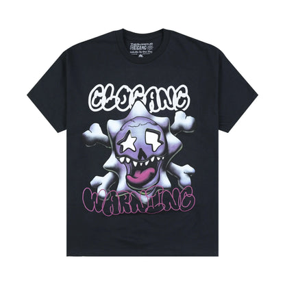 Glogang Men's Trendy Short-Sleeve T-Shirt Fashionable Street Style Harajuku Style Y2K Crew Neck Short-Sleeve Pure Cotton T-Shirt