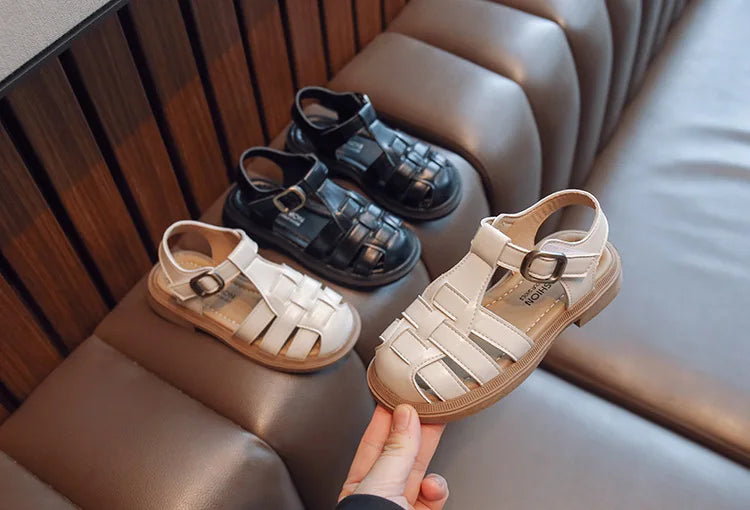 2025  New Summer Princess Sandals For Women's Kids Soft Sole Roma Single Shoes Children's Fashionable Outdoor Footwear