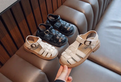 2025  New Summer Princess Sandals For Women's Kids Soft Sole Roma Single Shoes Children's Fashionable Outdoor Footwear