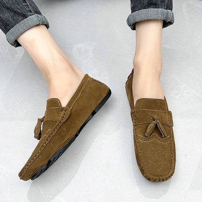 Loafers Men Casual Shoes Tassel Brogue Shoes Men Loafers Moccasins Breathable Slip on Big Size Driving Loafers for Men Shoes
