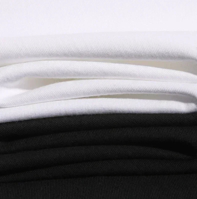 Print T-shirt 2025 Summer New Men's Street Wear Loose Casual Trend Versatile Children's Parent-child Wear Top