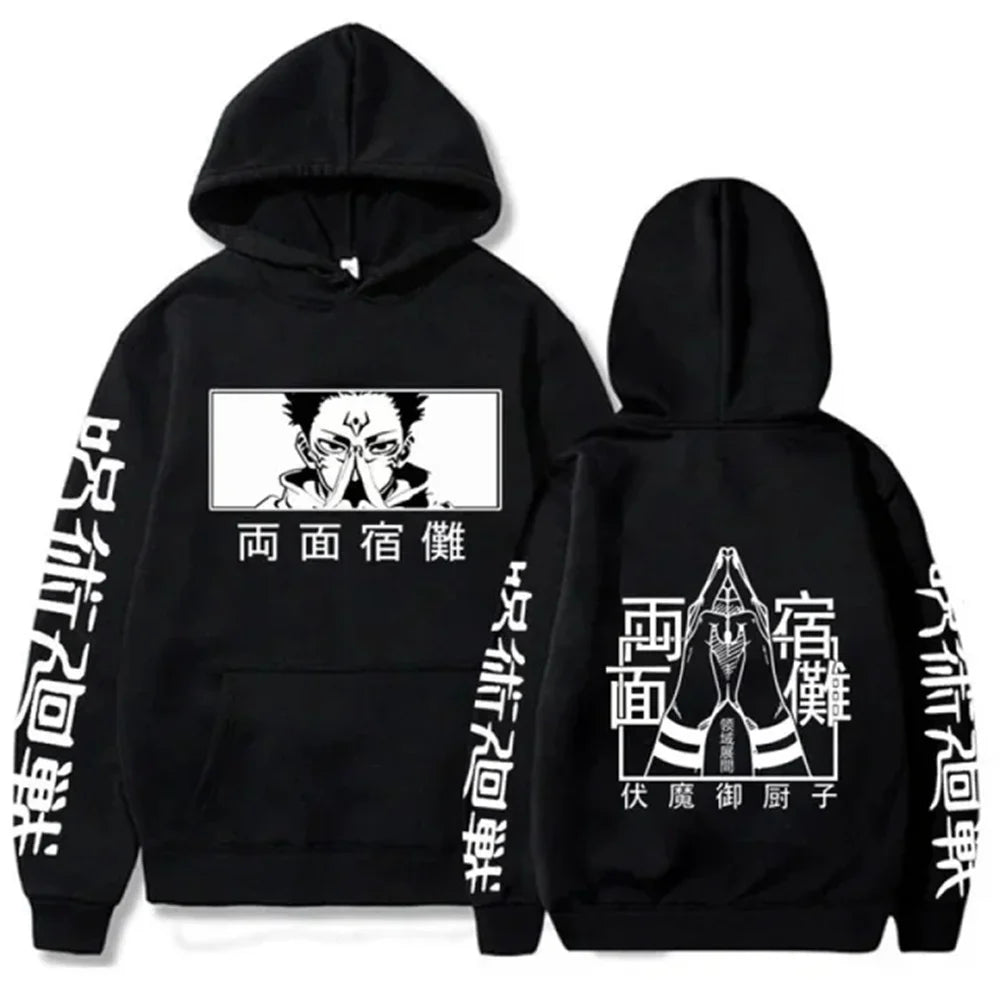 hoodies for man 3D Anime Satoru Gojo Printing Hooded Men Women Hoodies Prevalent Harajuku Manga Unisex Sweatshirt Men's clothing