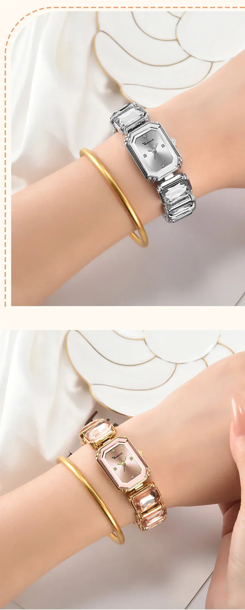 2024 New Luxury Diamond Women Bracelet Watch Fashion Rose Gold Stainless Steel Strap Original Quartz Movement Ladies Watch reloj