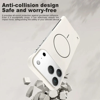 For iPhone 17 Magsafe Frameless Magnetic Wireless Charging Phone Case For iPhone 17 Air Pro Max Slim Hard Back Cover