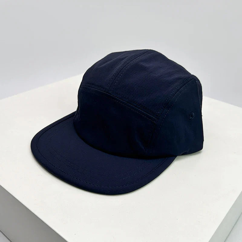 New Unisex Flat Eaves Quick Drying Solid Baseball Hats Breathable Simple Sunshade Outdoor Peaked Caps Versatile Fashion Retro