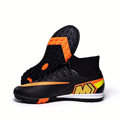 999Y High Quality Mens Soccer Shoes Turf Soccer Cleats for Boys Sneakers TF/FG Training Football Boots Chuteira Campo 35-45