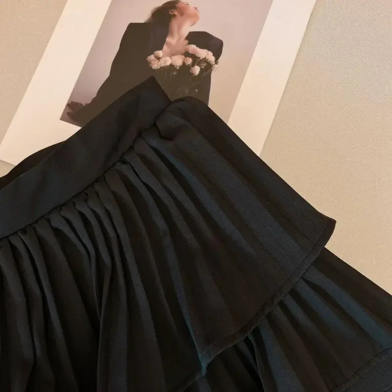 Women Casual Beach Vacation Mini Skirt High Waist Office Slim A-line Skirt Sweet Ruffles Skirt For Women Summer 2025