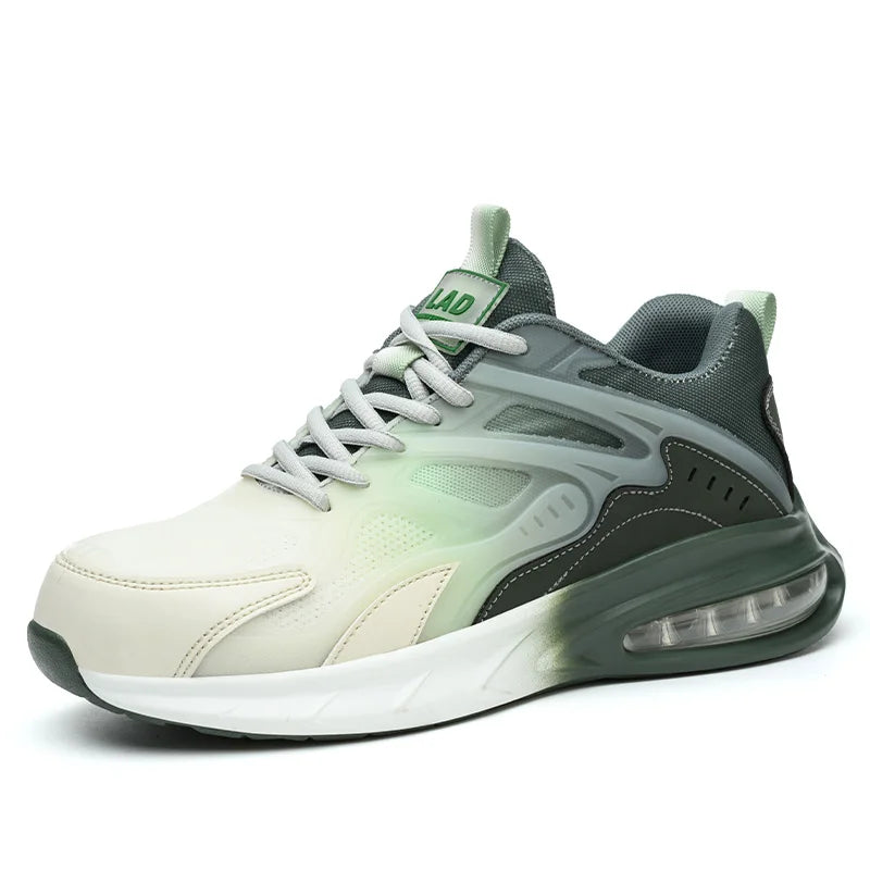 Ultra light work shoes for men, with cushioning, anti impact, anti puncture, comfortable, breathable and safe shoes