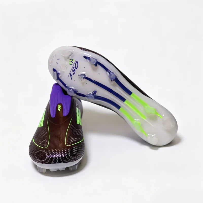 Pro Without-lace F50 Mens Soccer Shoes Boys Training Non-Slip Turf Soccer Cleats TF/FG Football Sneakers Chuteira Campo 35-45