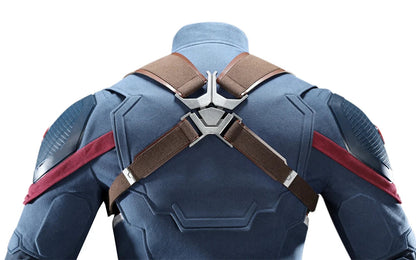 High Quality Adult Superhero Captain Steven Rogers Cosplay Costume Battle Uniform Costume  Halloween Carnival Helmet Boots