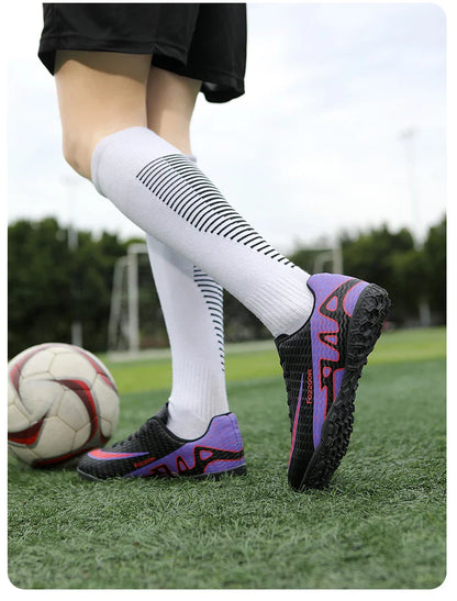 2026 New Men Soccer Shoes Breathable Football Boots FG/TF Turf Boots Non-Slip Wear Resistant Adult Outdoor Training Match Sports