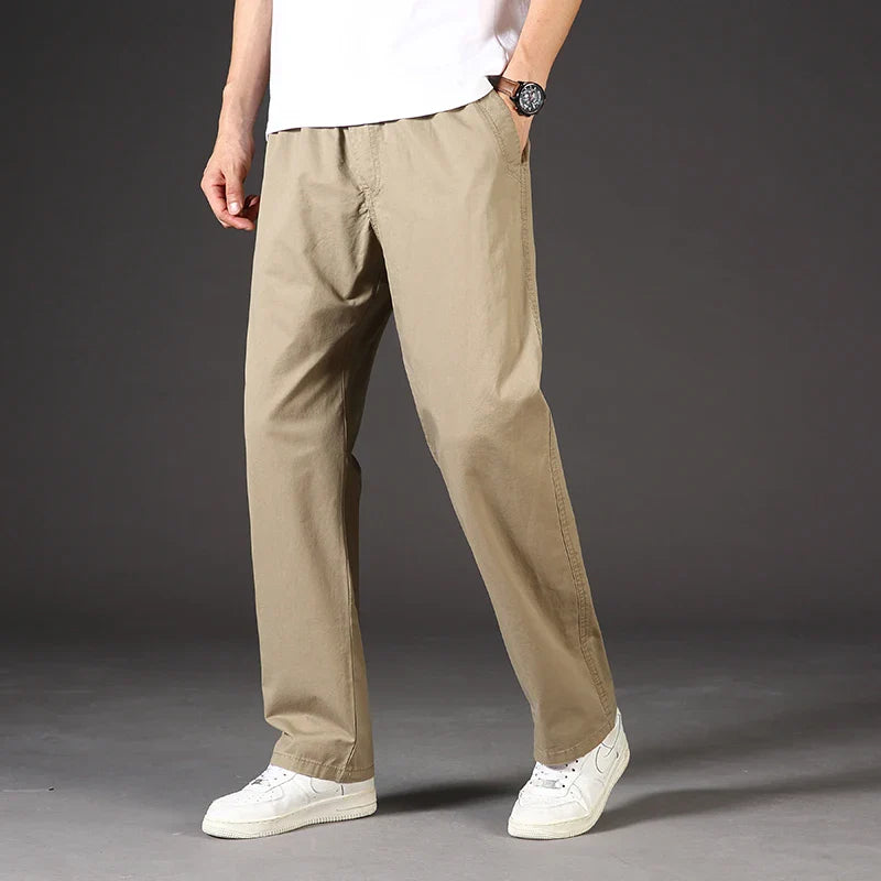 Plus Size Men's Cargo Pants Casual Loose Multi Pocket High Quality Cotton Pants Long Trousers Mens Jogger Pants 5XL 6XL