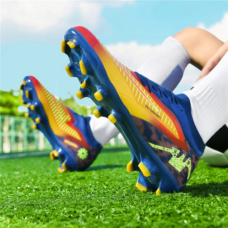 FG Mens Soccer Shoes High Quality Turf Soccer Cleats for Sneakers Training Football Boots Chuteira Campo 35-45