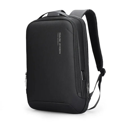 Slim Laptop Backpack for Men Business Minimalist Backpack YKK Zipper Scratch Resistant With USB