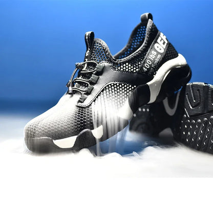 Safety Shoes Work Sneakers Men Construction Steel Toe Work Shoes Safety Boots Men Shoes Anti-puncture Working Summer Kevlar