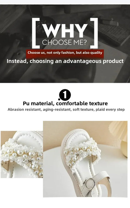 Girls' sandals Summer children's non-slip soft-soled princess beach shoes Fashion sandals for little girls