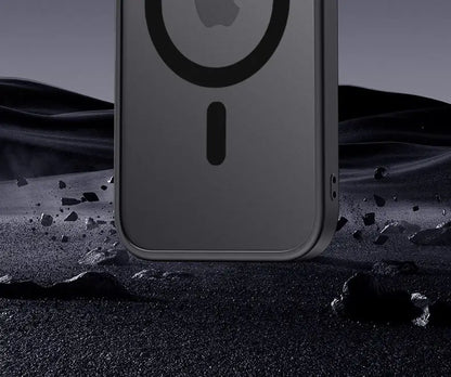 Matte Bumper Magnetic Clear Case For iPhone 15 14 13 12 Pro Max Plus Magsafe Wireless Charge Full Lens Protection Cover