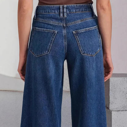 Loose Wide Leg Jeans Comfortable Elastic High Quality Casual Straight Leg Trousers
