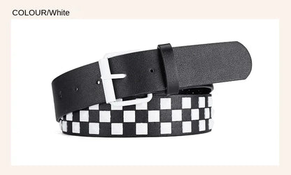 Width 3.8cm Hip-hop Punk Women's Belt Fashion Trend All-match Jeans Accessories Girdle Music Festival Y2k Girl Pu Waistband