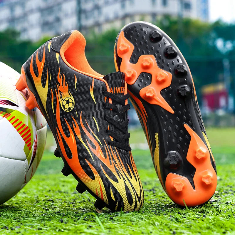 New Kid Match Boys Professional Football Boots Sneakers Soccer Shoes Comfortable Outdoor Match Non-Slip Sports Shoes Unisex