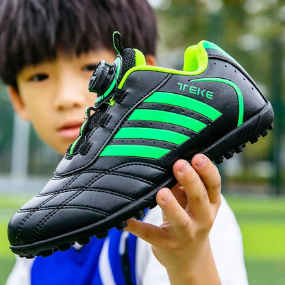 New Kids Soccer Shoes School Football Boots Boys Girls Cleats Grass Sneakers Child Outdoor Athletic Training Sports Footwear