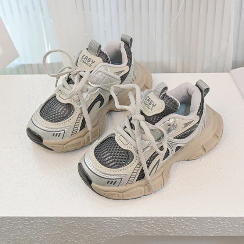 Children Sports Shoes Spring Autumn Mesh Breathable Causal Training Sneakers for Boys Girls Classic Kids School Basketball Shoes