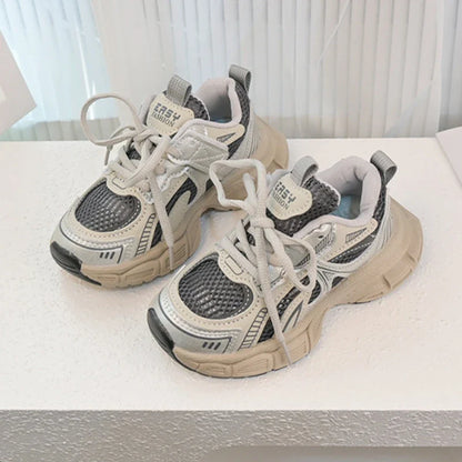 Children Sports Shoes Spring Autumn Mesh Breathable Causal Training Sneakers for Boys Girls Classic Kids School Basketball Shoes