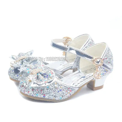Flower Children Sandals Summer Beach Princess Girl Kids Glitter Wedding Party Infant Shoes