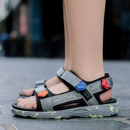 Summer Sandals for Boys Girls Non-Slip Outdoor Children Beach Shoes Lightweight Soft Sole Breathable Kids Walking Sandalias