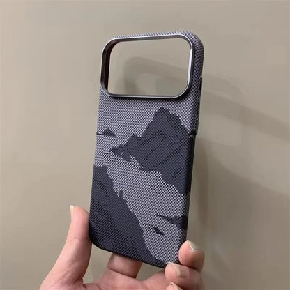 River Mountains Magnetic Phone Case for iPhone 15 16 17 Pro Max Magnets Charging Back Cover Camera Lens Protection Shell Coques