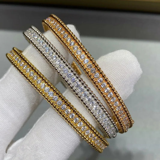 2mm Full Moissanite Bangle Women S925 Sterling Silver Plated 18K Gold GRA Certified D Color Lab Diamond Braceletsc Wedding Gifts