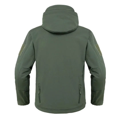 Jaquetas Masculinas Soft Shell Militar Shark Skin Tática Corta-vento Impermeável Jaquetas Masculinas de Combate do Exército Casacos Bomber Masculinos com Capuz