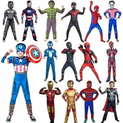Selling Tight Fitting Suit Children's Spider Man and Hulk 2024 Jumpsuit in Carnival Party Role-playing Children's Clothing Hot